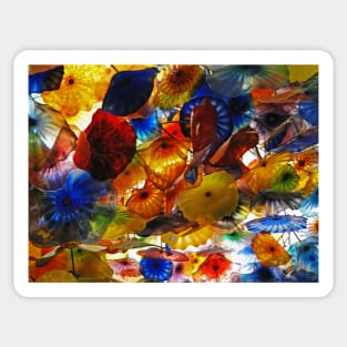 Colorful glass art Sticker